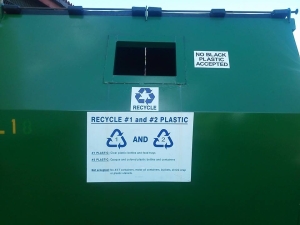 This is an example of solid plastic recycling accepted in Kauaii County.  Because there is no separating unit, only the most valuable of plastics are accepted.